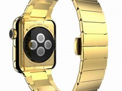 Curea iUni compatibila cu Apple Watch 1/2/3/4/5/6/7, 44mm, Link Bracelet, Otel Inoxidabil, Gold