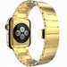 Curea iUni compatibila cu Apple Watch 1/2/3/4/5/6/7, 44mm, Link Bracelet, Otel Inoxidabil, Gold